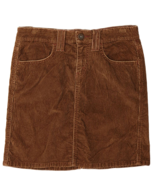Damska mini spódniczka sztruksowa Levi's US 3 Small W30 Brązowa bawełna