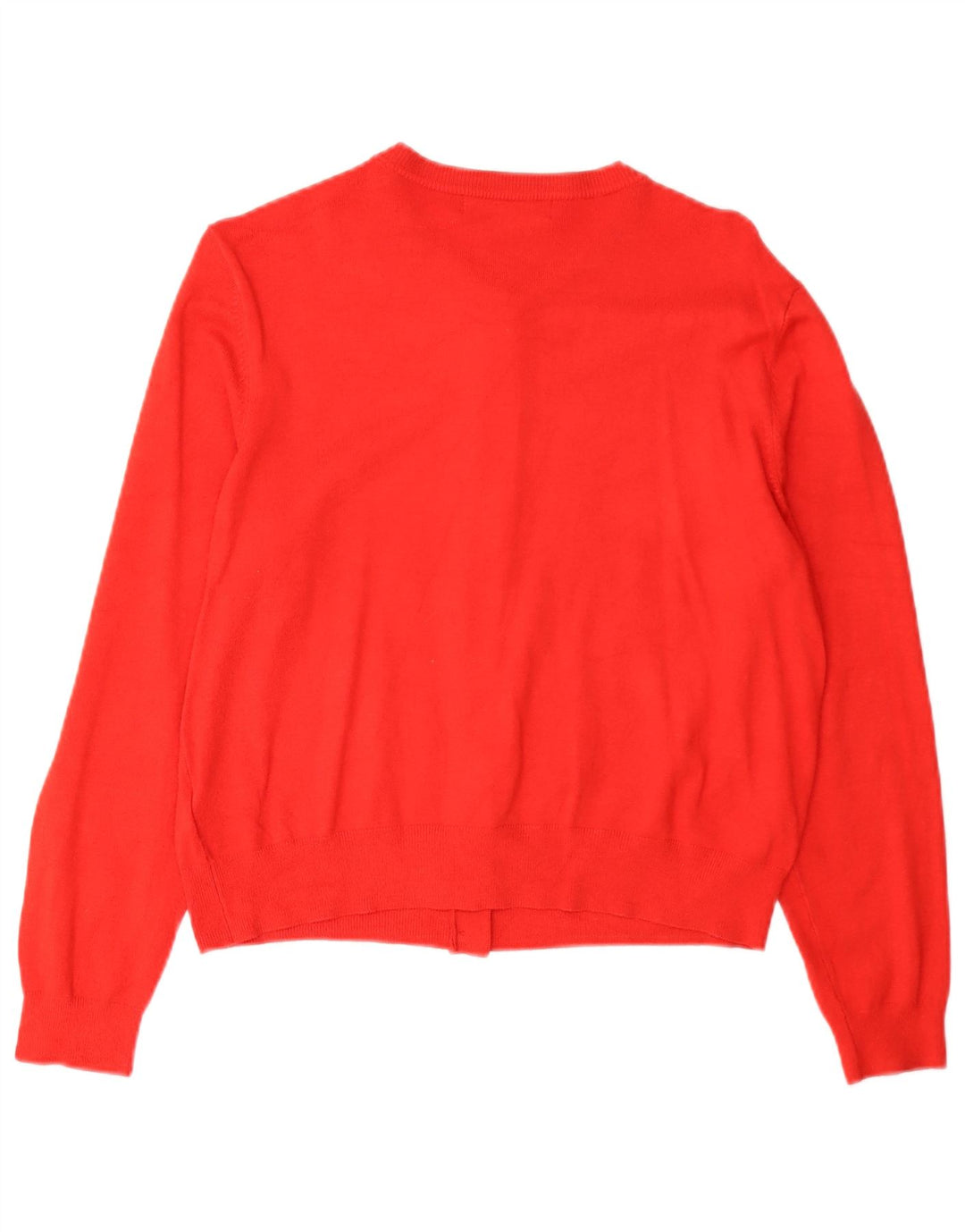 Marks & Spencer Damski sweter kardigan UK 16, duża, czerwona wiskoza