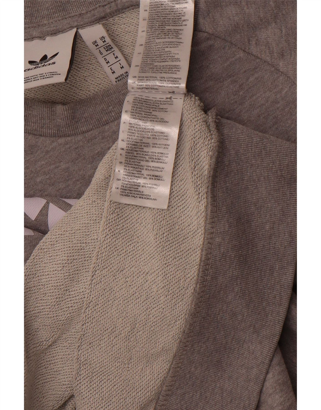 Męska bluza z grafiką ADIDAS, średnioszara, bawełniana, sportowa