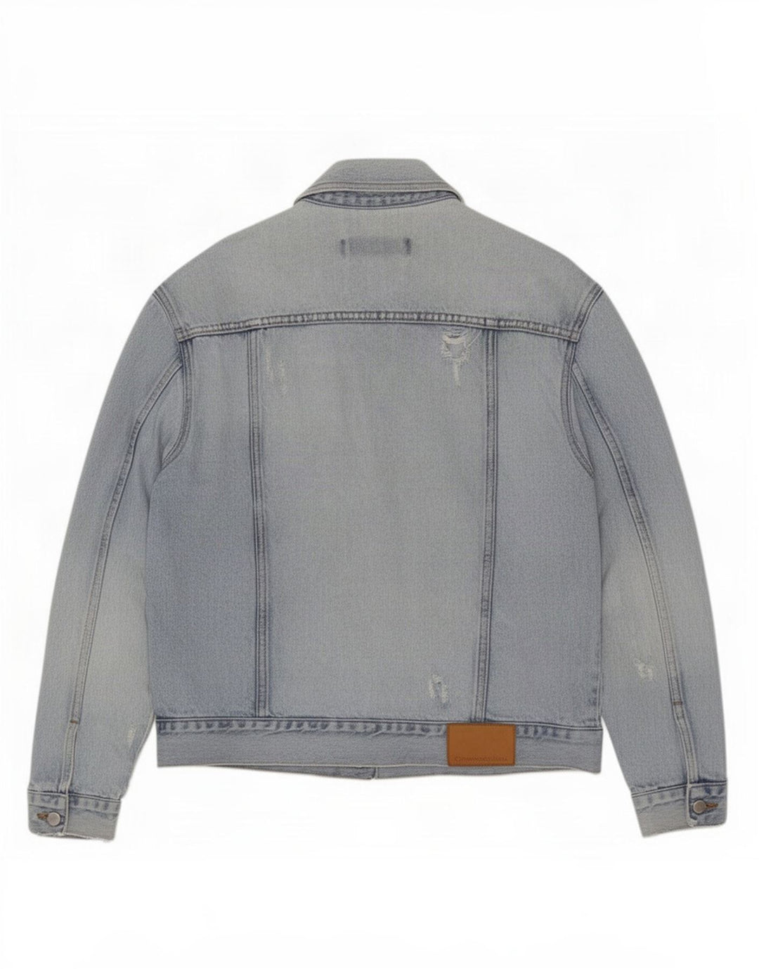 Męska kurtka dżinsowa Calvin Klein Jeans w trudnej sytuacji UK 38, średnia niebieska bawełna