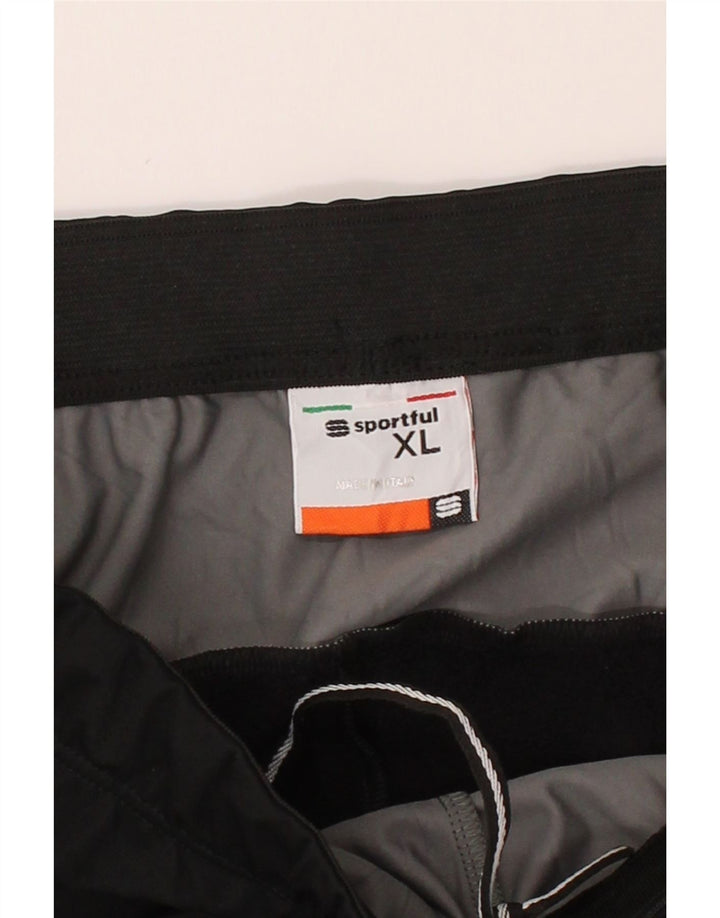 SPORTFUL Mens Tracksuit Trousers XL  Black Vintage Sportful and Second-Hand Sportful from Messina Hembry 