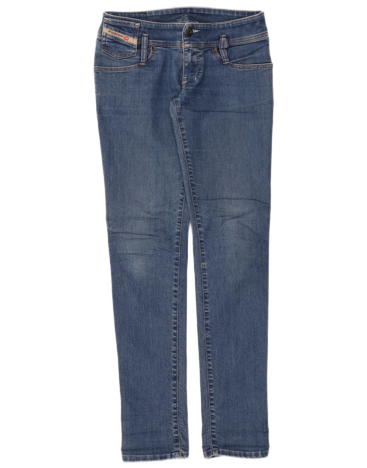Damskie jeansy Diesel Slim W27 L32 Niebieskie bawełniane