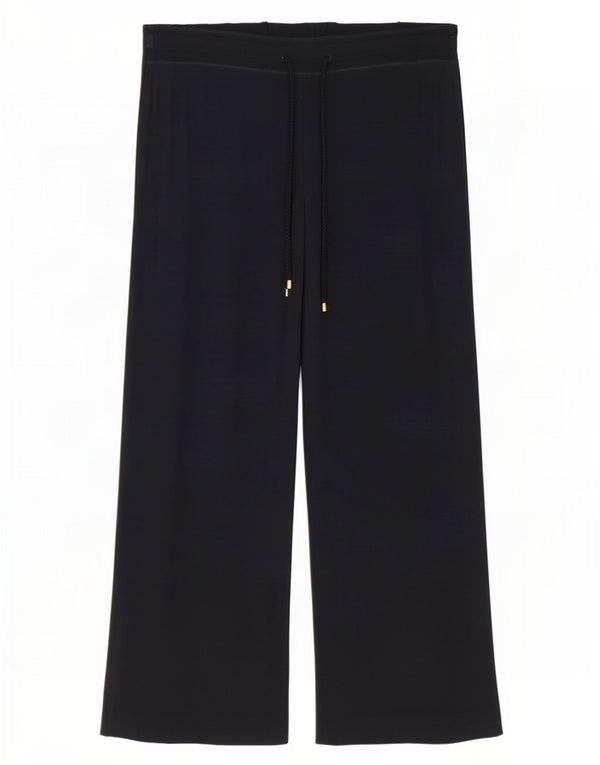 Marks & Spencer Damskie spodnie codzienne z szerokimi nogawkami UK 18 XL W38 L29 Czarne