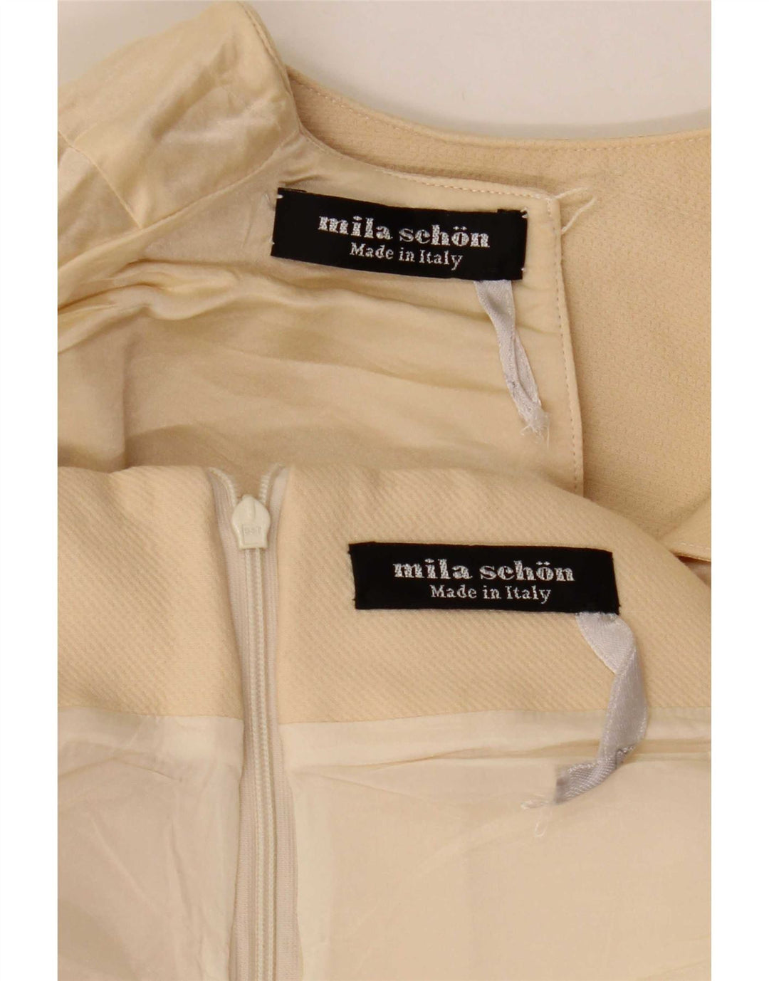 Dwuczęściowy zestaw spódnic damskich Mila Schon IT 42 Medium W26 Beżowa wełna