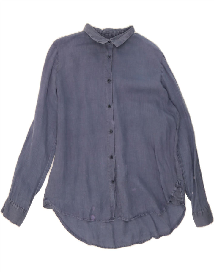 DACK'S Womens Shirt Medium Navy Blue Vintage Dack's and Second-Hand Dack's from Messina Hembry 