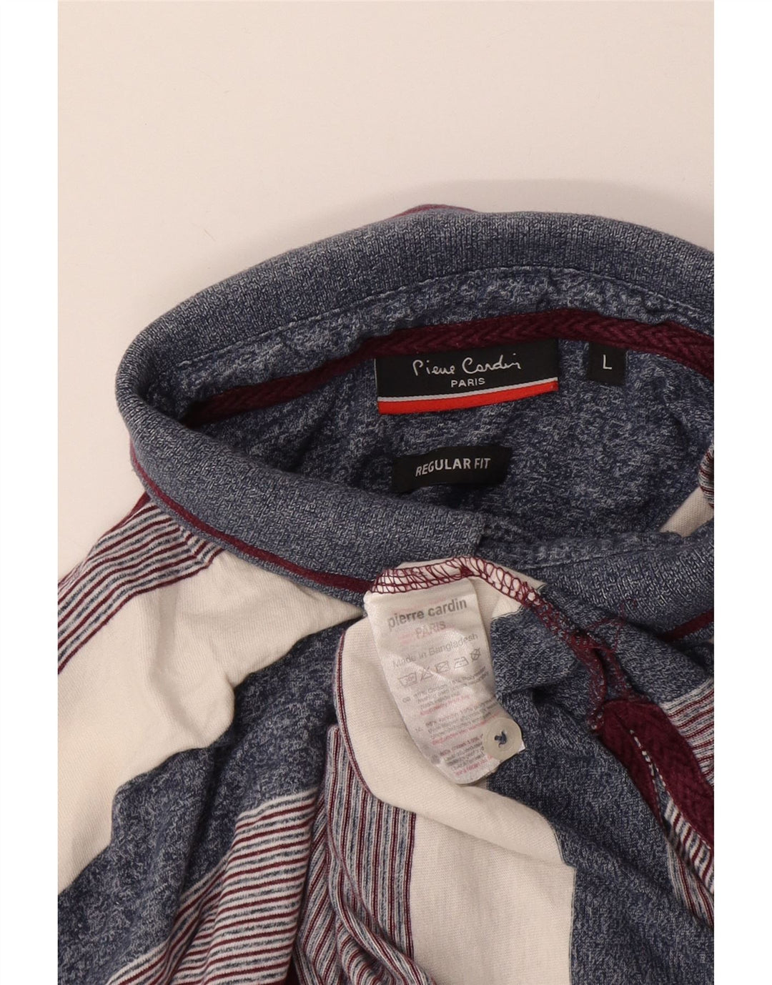 Męska koszulka polo Pierre Cardin o regularnym kroju, w duże, wielokolorowe paski