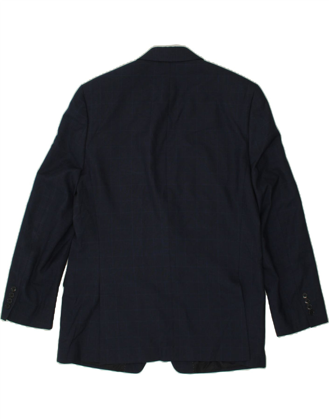 MICHAEL KORS Mens 2 Button Blazer Jacket UK 42 XL Navy Blue Check Vintage Michael Kors and Second-Hand Michael Kors from Messina Hembry 