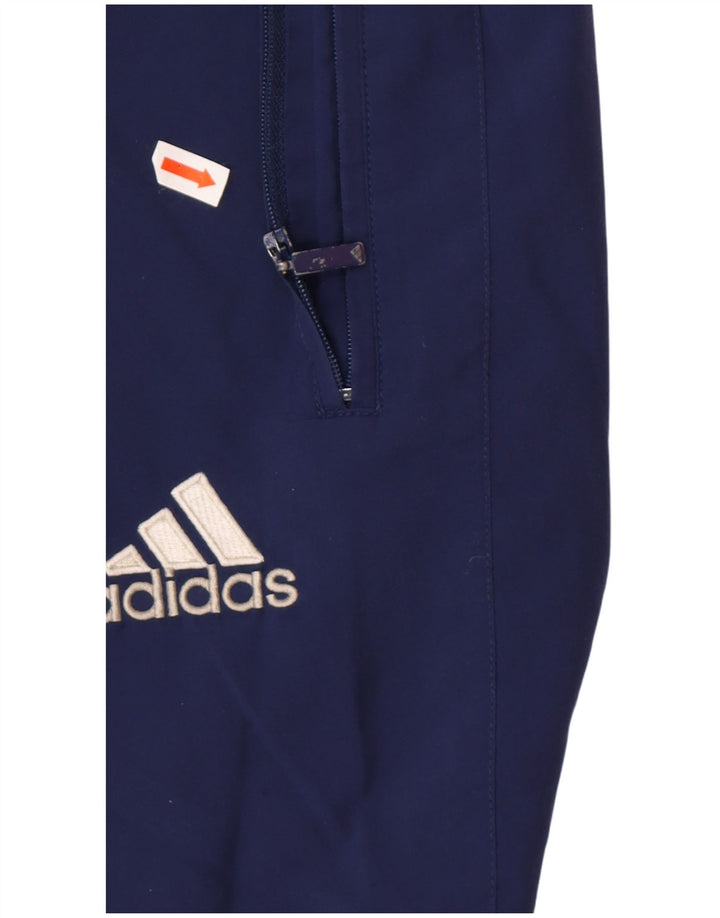 Męskie spodnie dresowe ADIDAS Joggers UK 44/46 Duży granatowy poliester