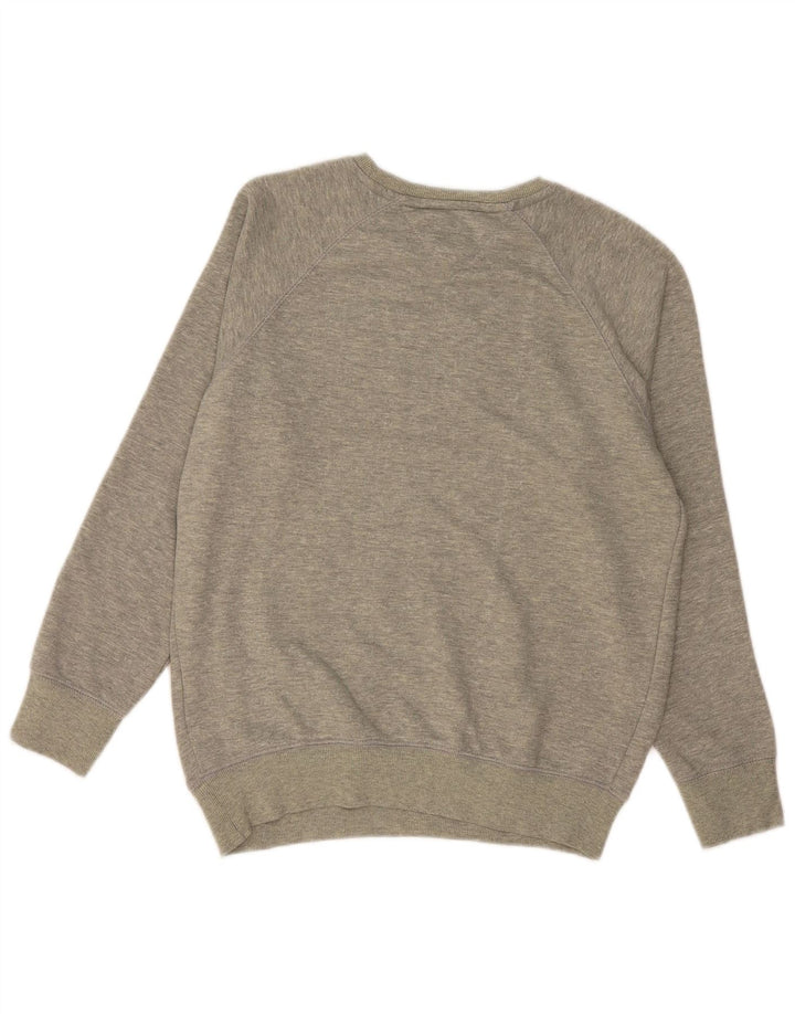 Męska bluza z grafiką TOMMY HILFIGER, mała, szara, bawełniana