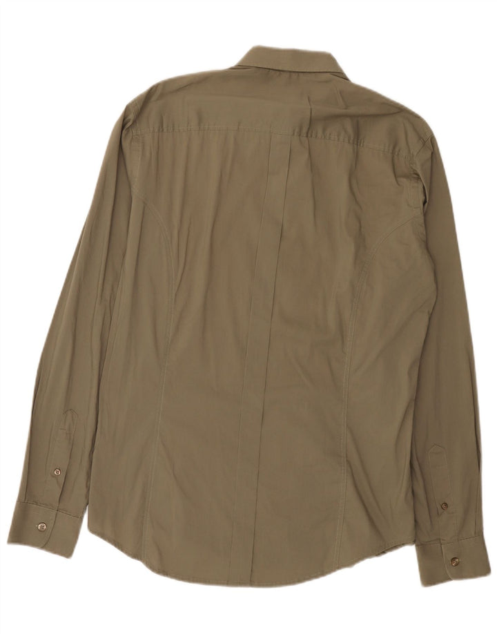 Koszula męska Carrera Slim Fit, duża, bawełniana khaki