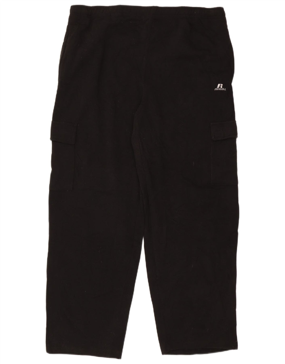 Męskie spodnie dresowe cargo RUSSELL ATHLETIC 2XL, czarny poliester