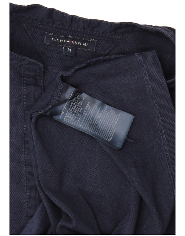 Damska koszulka polo TOMMY HILFIGER UK 12, średnia, granatowa, bawełniana