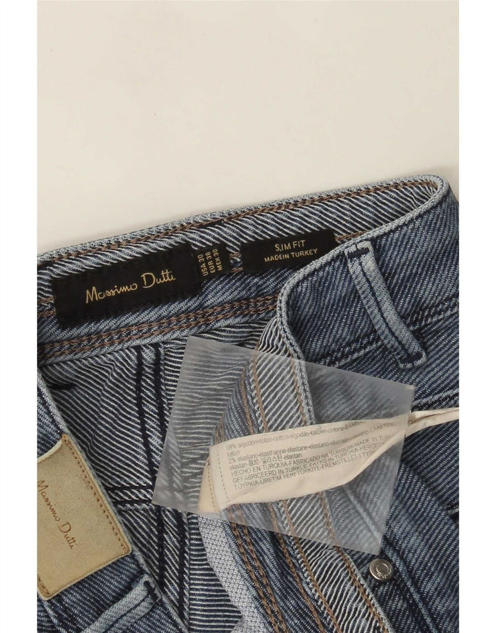 Jeansy męskie Massimo Dutti EU 38 Small W30 L31 Niebieskie bawełniane