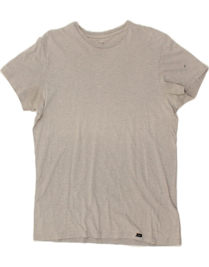LEE Mens T-Shirt Top 2XL Grey Cotton Vintage Lee and Second-Hand Lee from Messina Hembry 