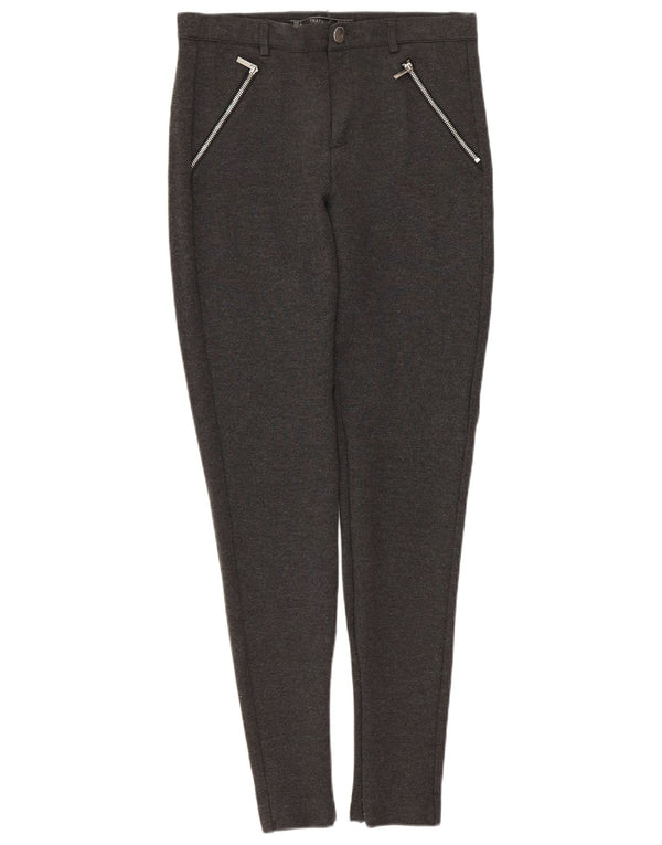 Spodnie damskie Zara Trafaluc Skinny, krótkie, małe W26 L26 szare
