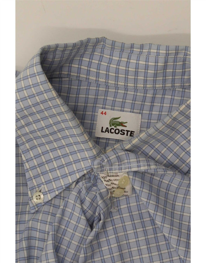 Koszula męska Lacoste, rozmiar 44, bawełniana niebieska kratka