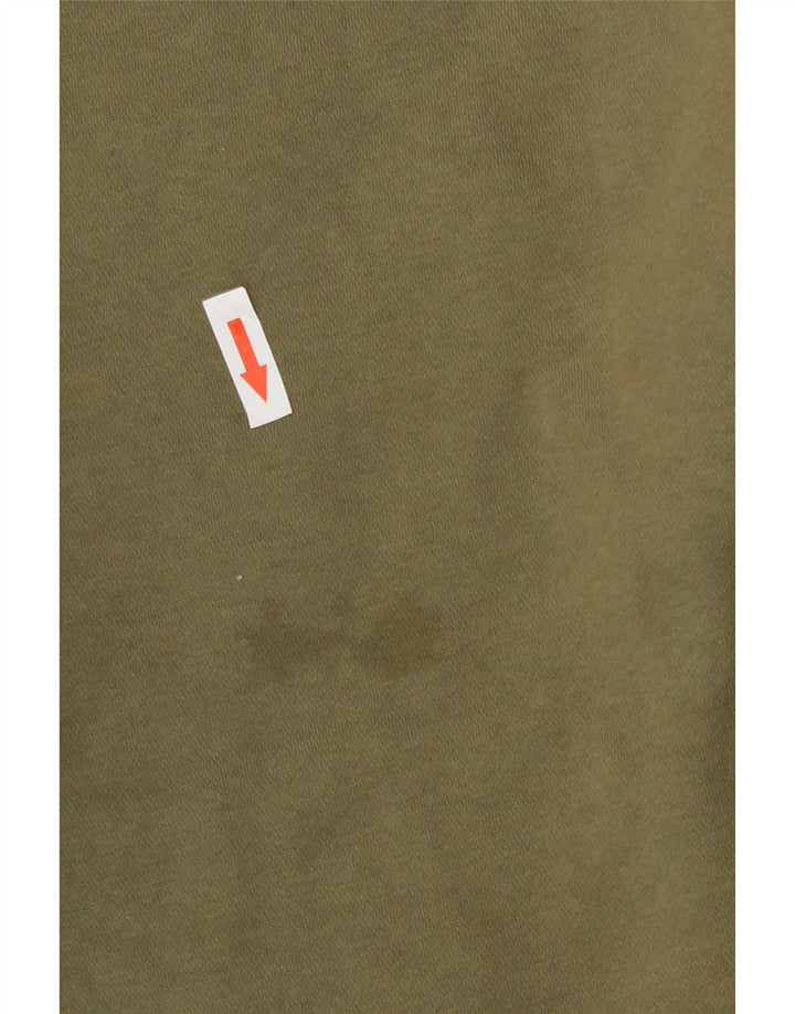 Męskie spodnie dresowe Adidas z grafiką 2XL, bawełna khaki