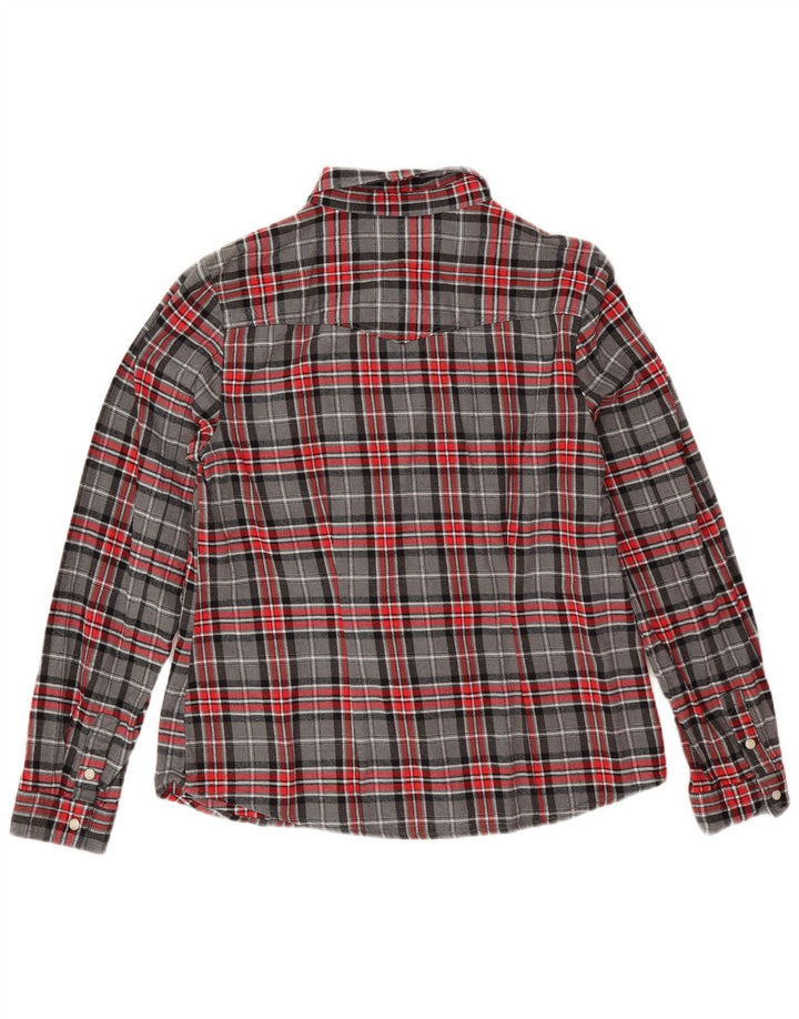 Damska koszula flanelowa Laura Ashley UK 14, duża, szara, bawełniana w kratę