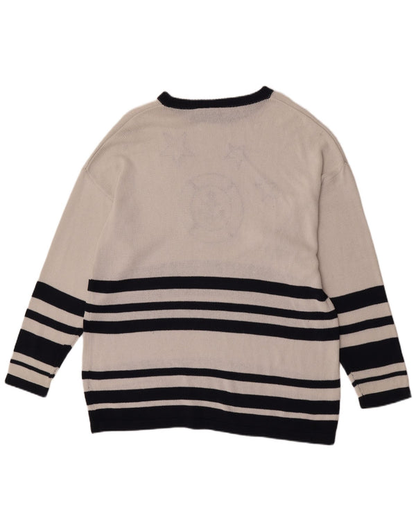 Damski sweter z długim rękawem Color Ville, EU 44/46 XL, w białe paski