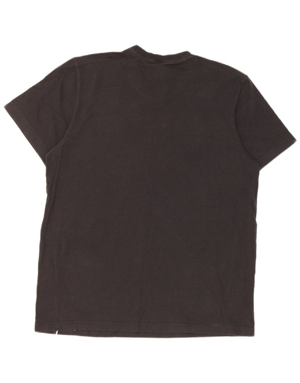 Adidas Męski T-shirt Top Duży Czarny Bawełniany