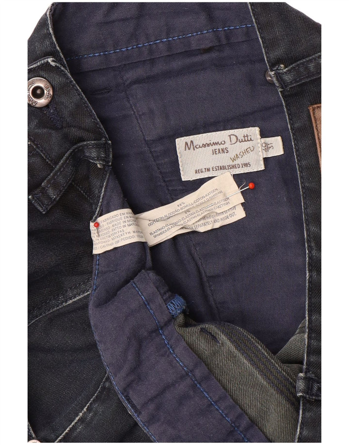 Męskie proste dżinsy Massimo Dutti EU 40 Medium W31 L34 Granatowa bawełna