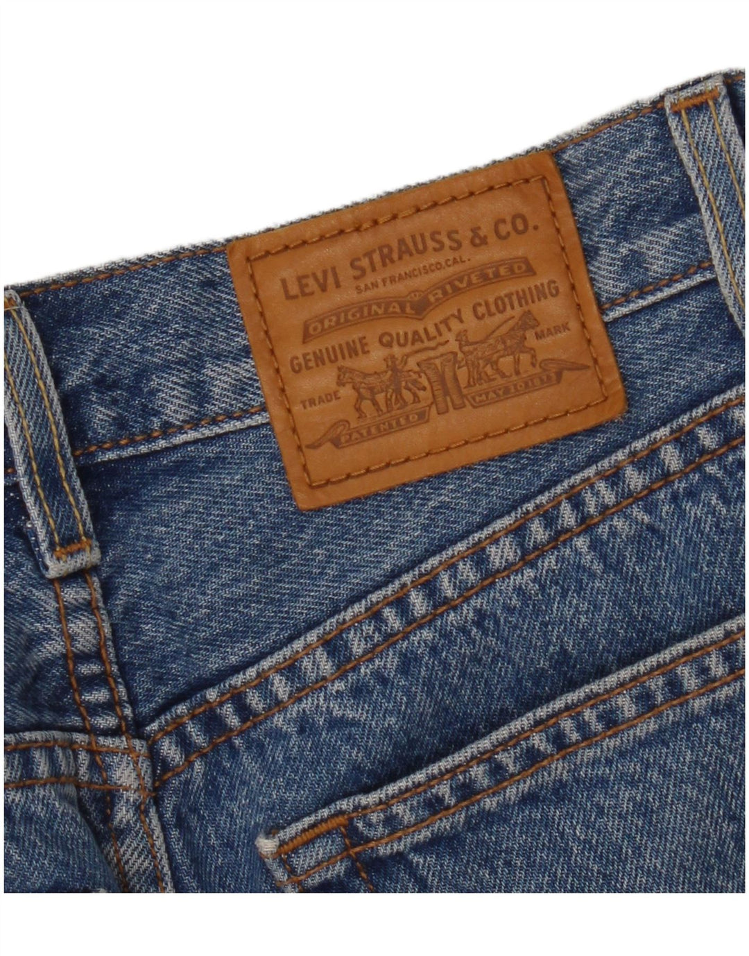 Damska spódnica dżinsowa Levi's W25 XS Niebieska bawełna