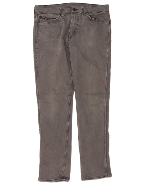 Męskie jeansy Levi's 511 Slim W34 L32 Szara bawełna