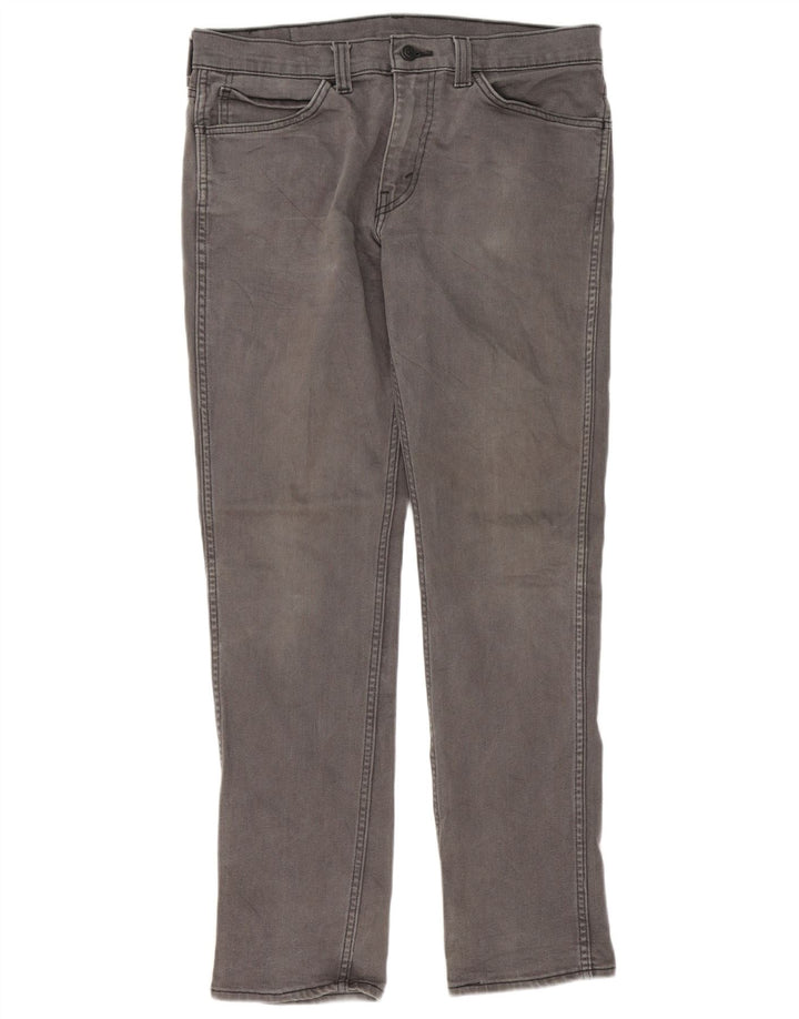 Męskie jeansy Levi's 511 Slim W34 L32 Szara bawełna