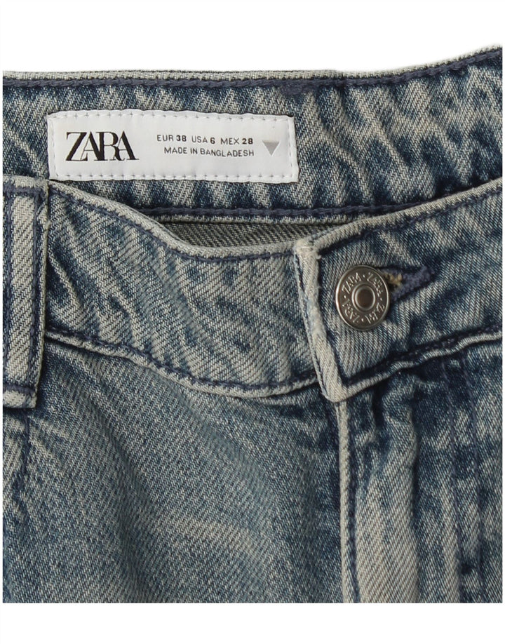 Dżinsy damskie Zara Cargo Straight EU 38 Small W28 L31 Niebieskie