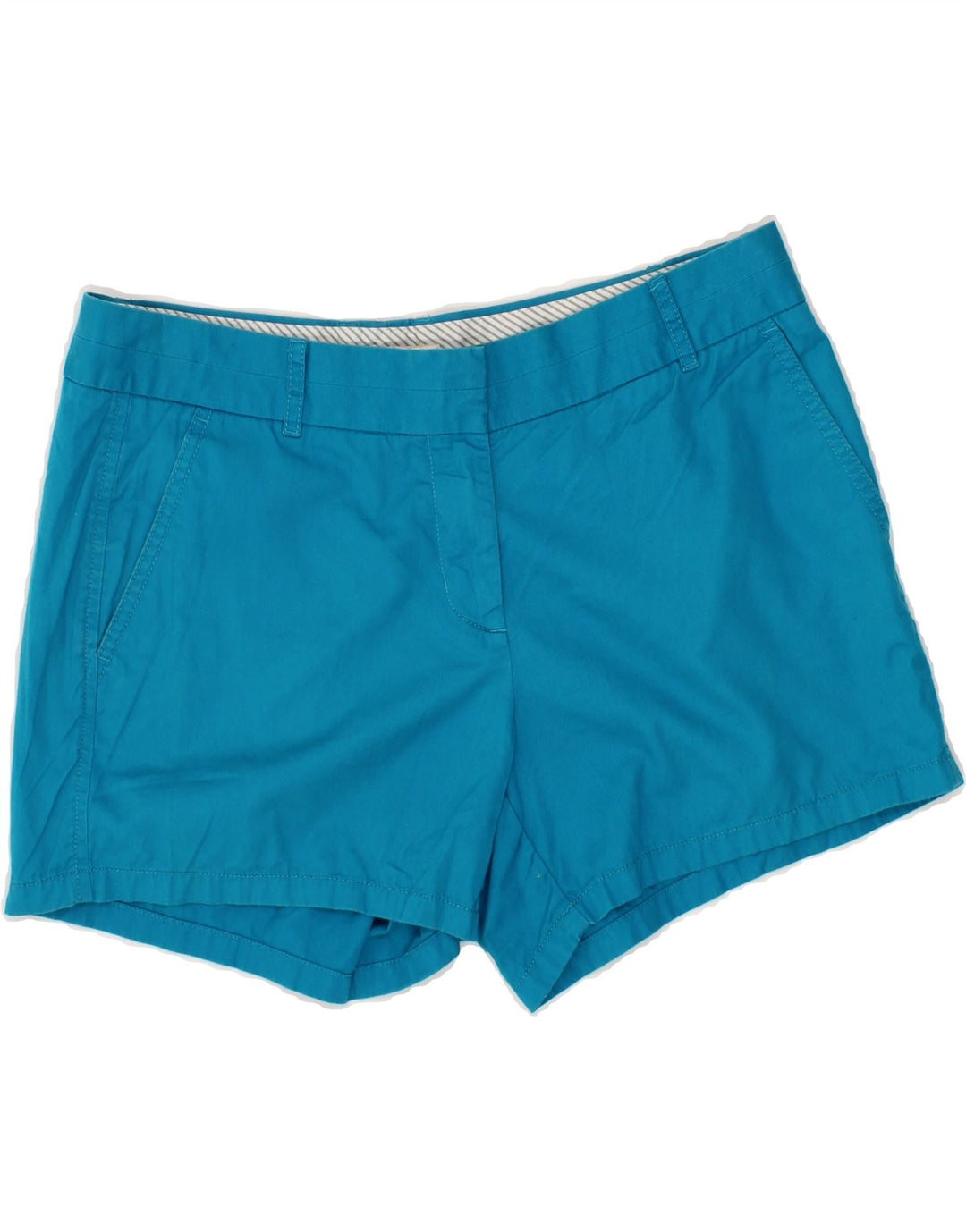 J. CREW Womens Chino Shorts US 8 Medium W30 Blue Cotton Vintage J. Crew and Second-Hand J. Crew from Messina Hembry 