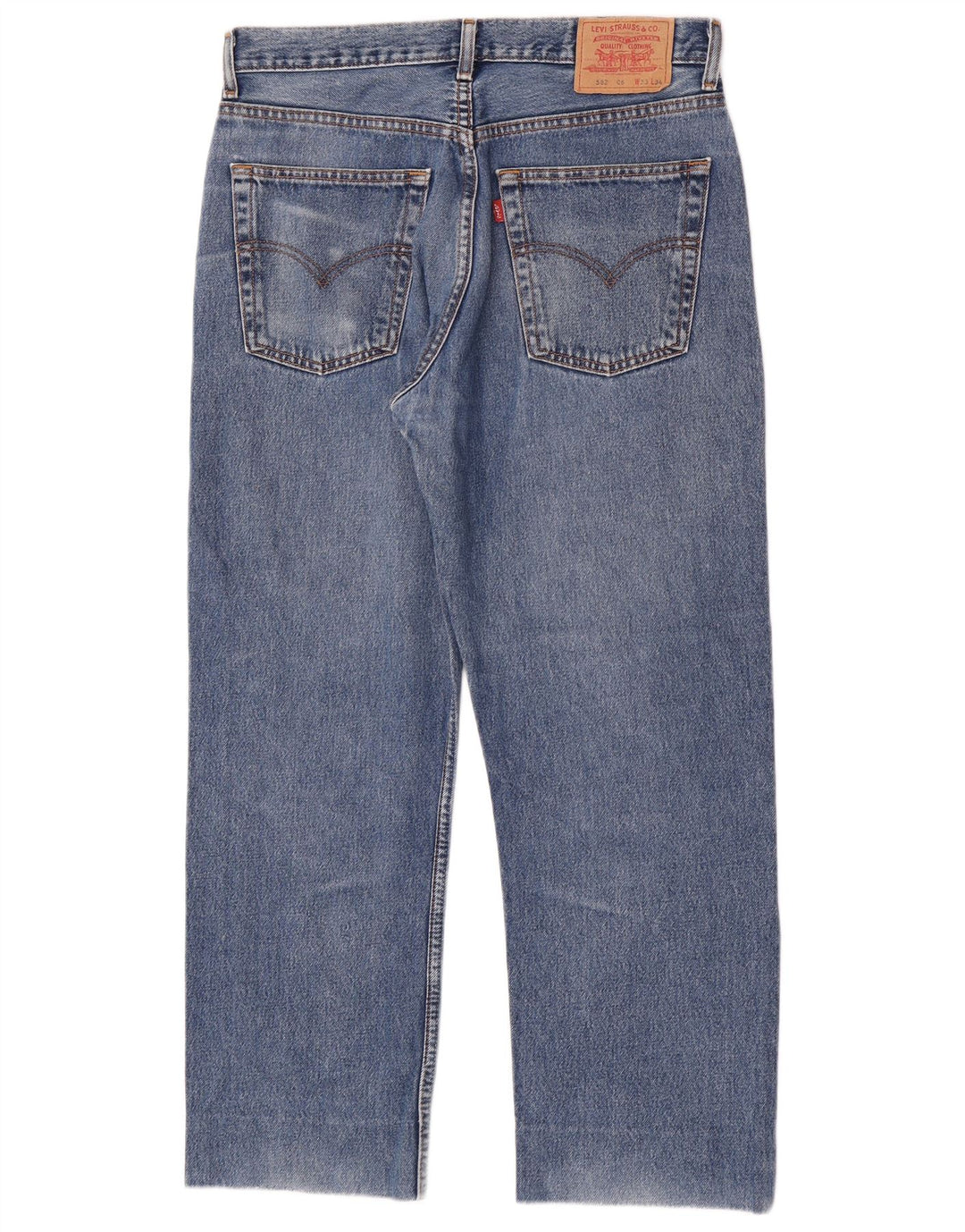 Męskie dżinsy Levi's 582 Straight W33 L28 Niebieskie bawełniane