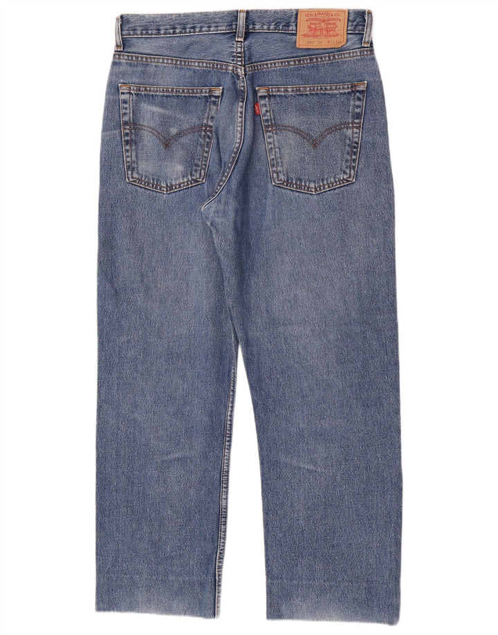 Męskie dżinsy Levi's 582 Straight W33 L28 Niebieskie bawełniane