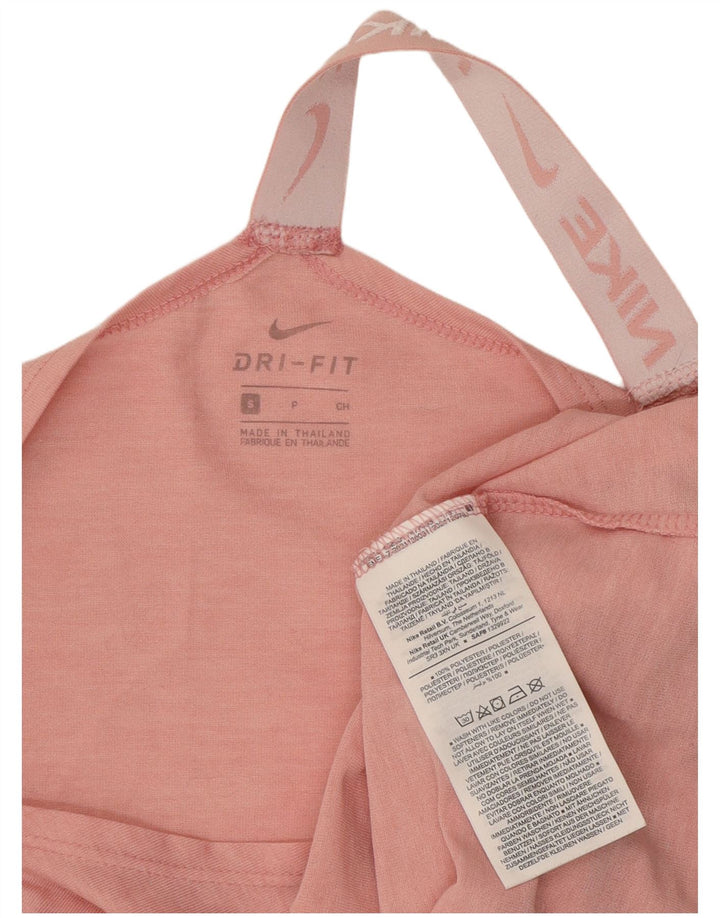 Damska kamizelka Nike Dri Fit Graphic Top UK 10 Mały różowy poliester