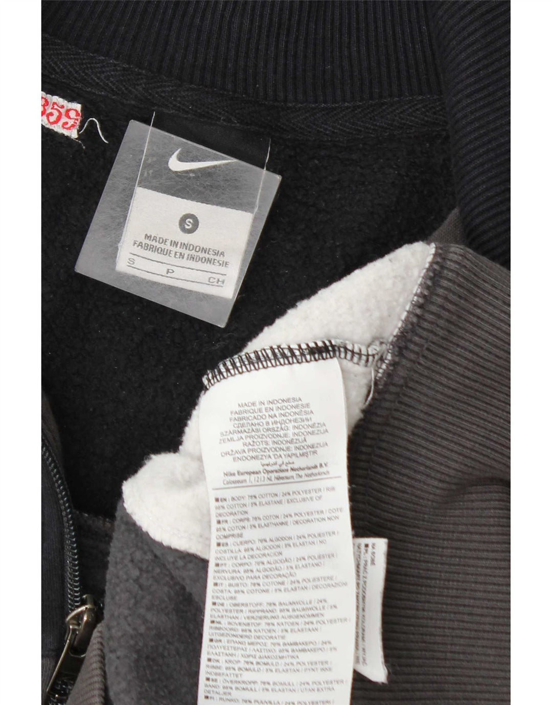Męska bluza dresowa Nike, mała, bawełniana, w kolorze granatowym