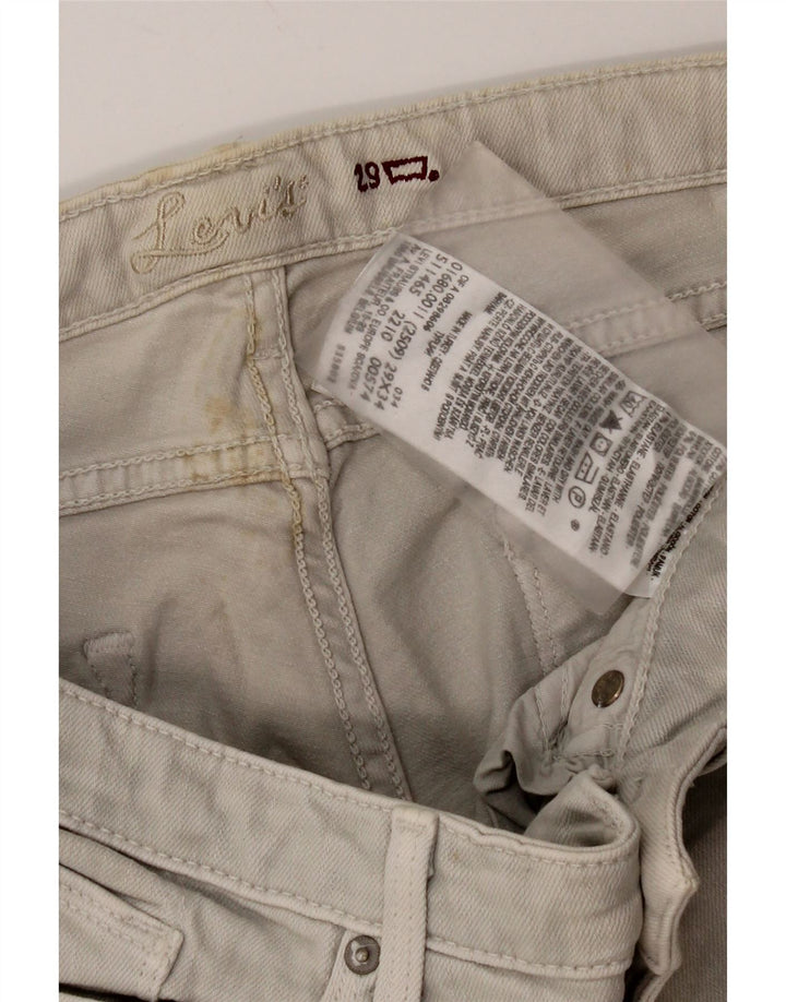 Damskie jeansy Levi's Skinny W29 L34 Szara bawełna