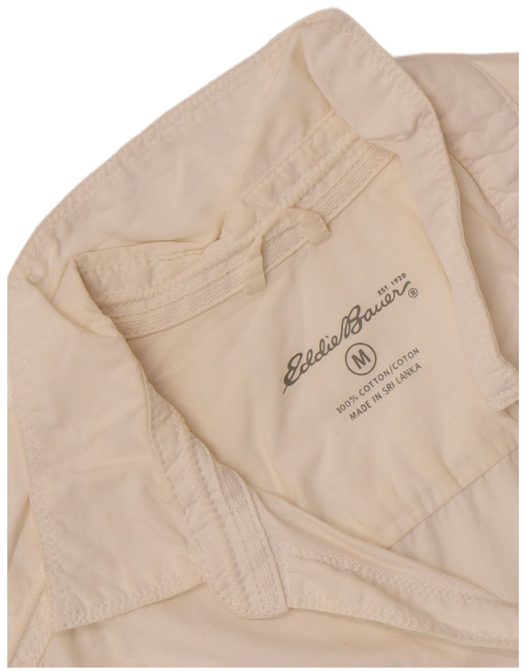 Koszula damska Eddie Bauer UK 14 Średnia biała bawełna