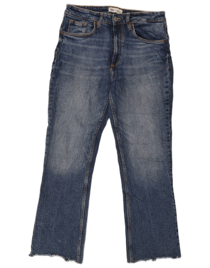 Damskie proste dżinsy Zara EU 38 Small W30 L26 Niebieskie