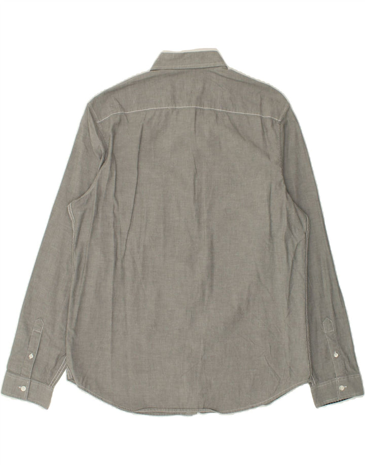 PENGUIN Mens Heritage Slim Fit Shirt XL Grey Cotton Vintage Penguin and Second-Hand Penguin from Messina Hembry 