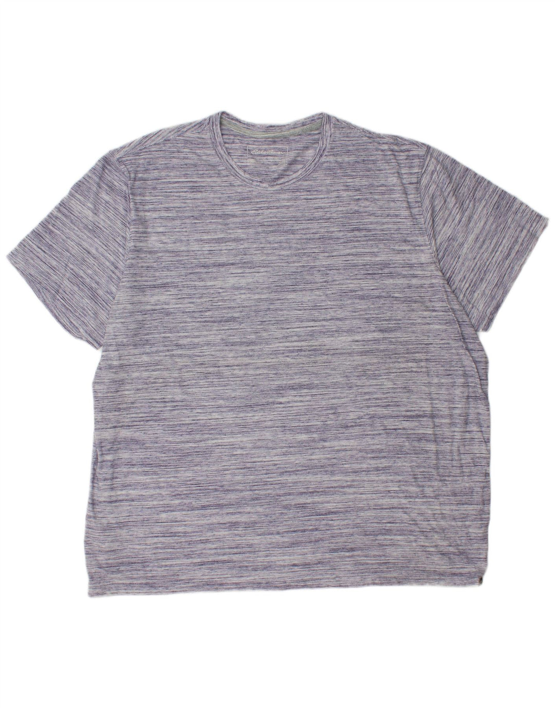 T-shirt męski EDDIE BAUER Top 2XL Fioletowa bawełniana nakrapiana