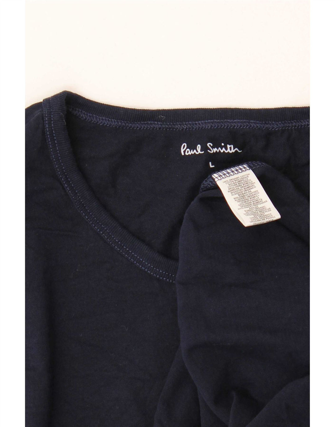 T-shirt męski Paul Smith, duży, granatowy, bawełniany