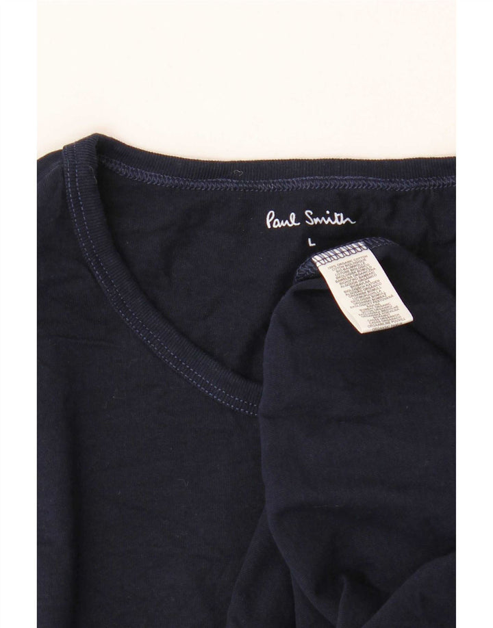 T-shirt męski Paul Smith, duży, granatowy, bawełniany
