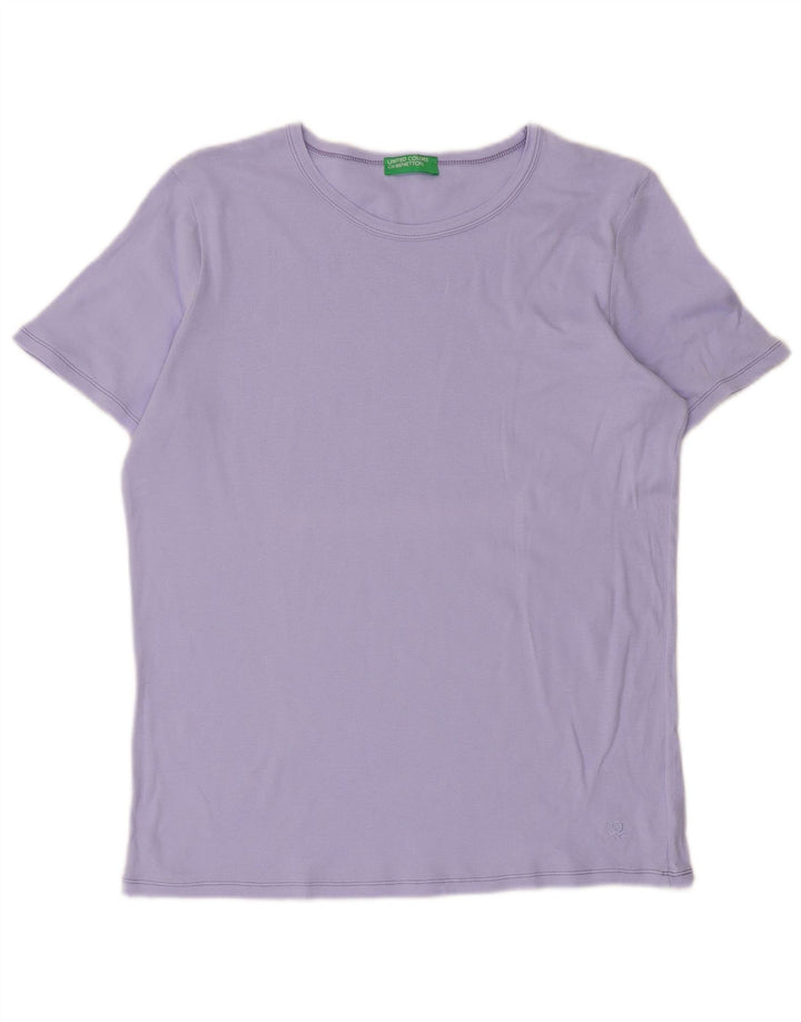 T-shirt damski Benetton Top UK 12 średni fiolet