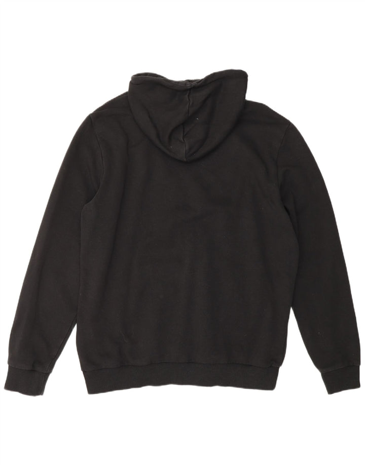 Męski sweter z kapturem i grafiką PUMA, duży, czarny, bawełniany