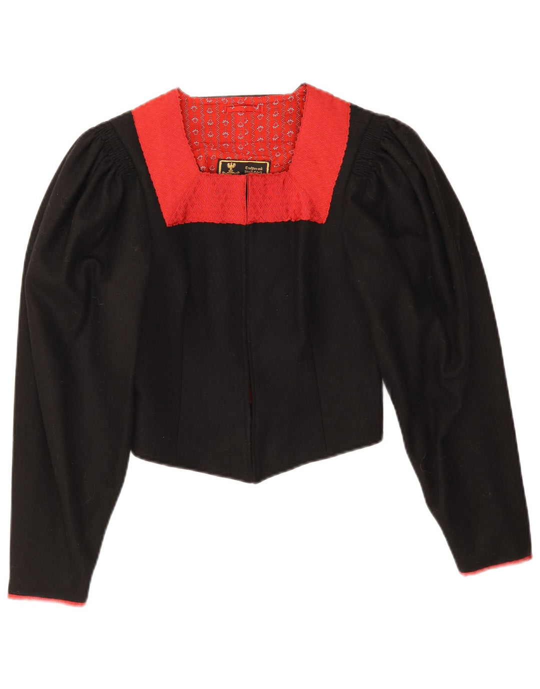 Vintage damska kurtka Trachten Bolero EU 38 w kolorze średniej czerni