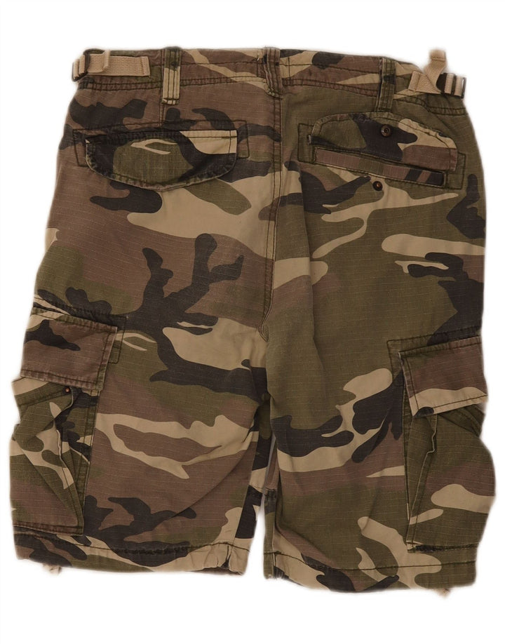 Męskie spodenki cargo Jack & Jones, małe W28, kamuflaż khaki
