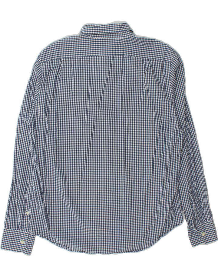 J. CREW Mens Slim Fit Shirt Large Blue Gingham Cotton Vintage J. Crew and Second-Hand J. Crew from Messina Hembry 