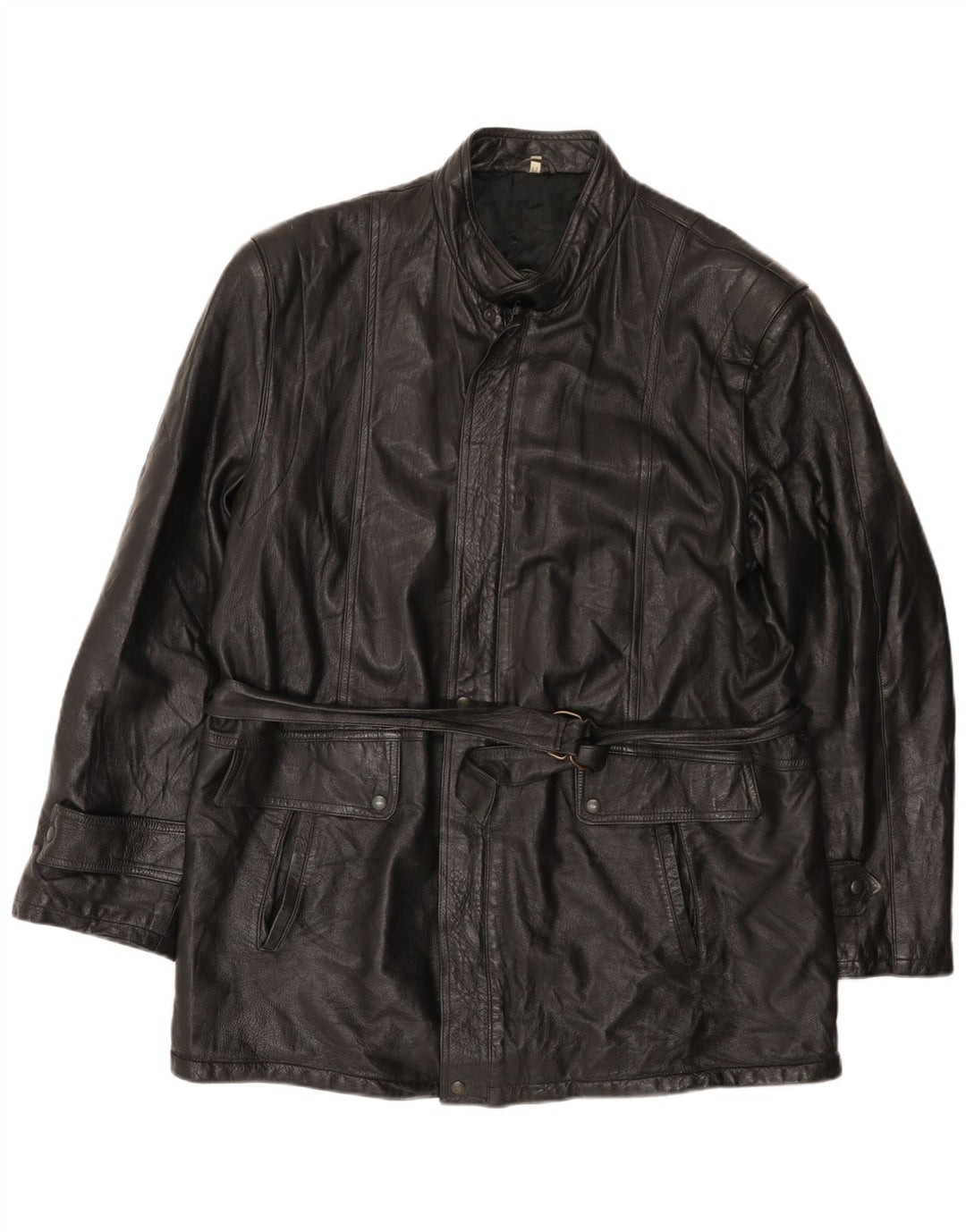 Indios męska kurtka skórzana IT 52 XL czarna skóra