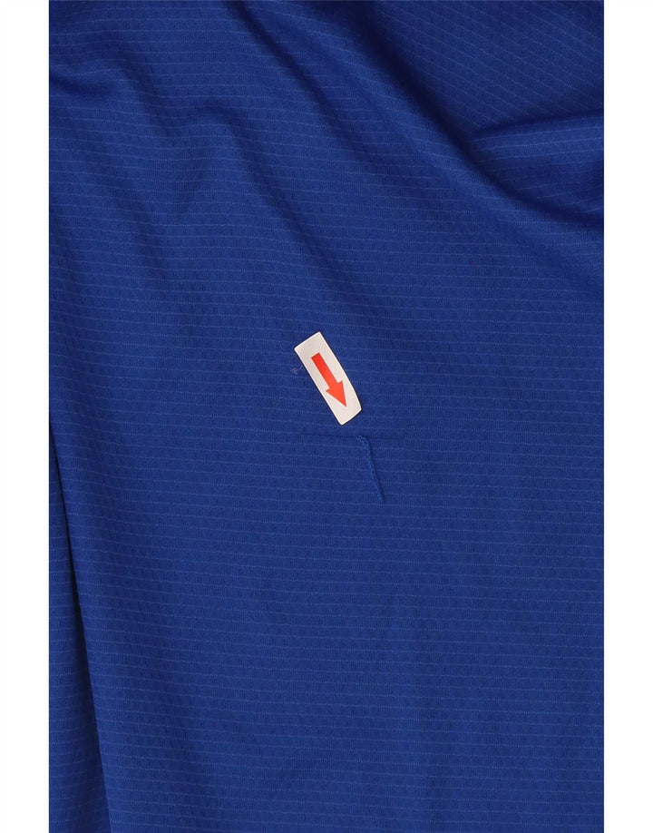 Adidas Męski T-shirt Top Duży Niebieski Poliester