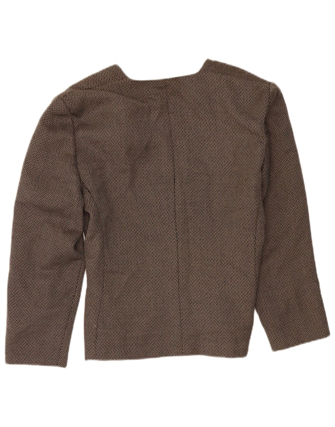 LUISA SPAGNOLI Damska marynarka zapinana na 1 guzik IT 46, duża, brązowa, geometryczna