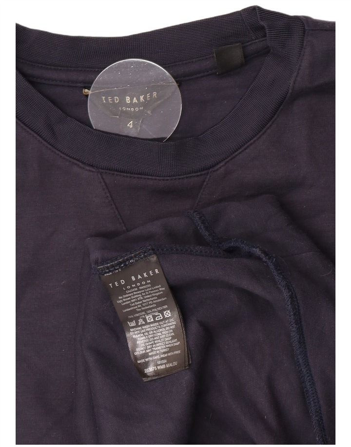 Damski sweter Ted Baker, rozmiar 4, duży, granatowy, wiskoza